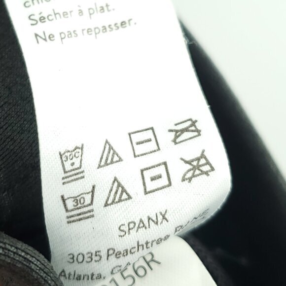 SPANX Faux Leather Skater Skirt M Black 50156R - Picture 13 of 15